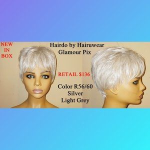 New Hairdo by Hairuwear Glamour Pix Wig R56/60 Silver Light Grey